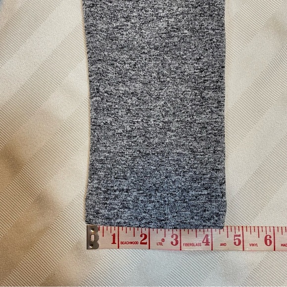 Clara Sun Woo Gray Knit Open Cardigan Sweater Pockets Size Small Knee Length - Picture 8 of 13